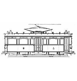 MBT 20.73.025 motorrijtuig NZHVM A351-358 - (Allan & Co, 1927) "Cardanwagens" voor spoor I