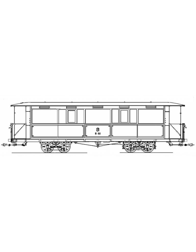 MBT 20.73.027 rolling stock NZHVM A35-36 (ex ENET), trailer carriage B88 (ex TNHT 20)