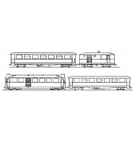NVM 20.74.001 diesel tramtrein van de RTM voor spoor 0