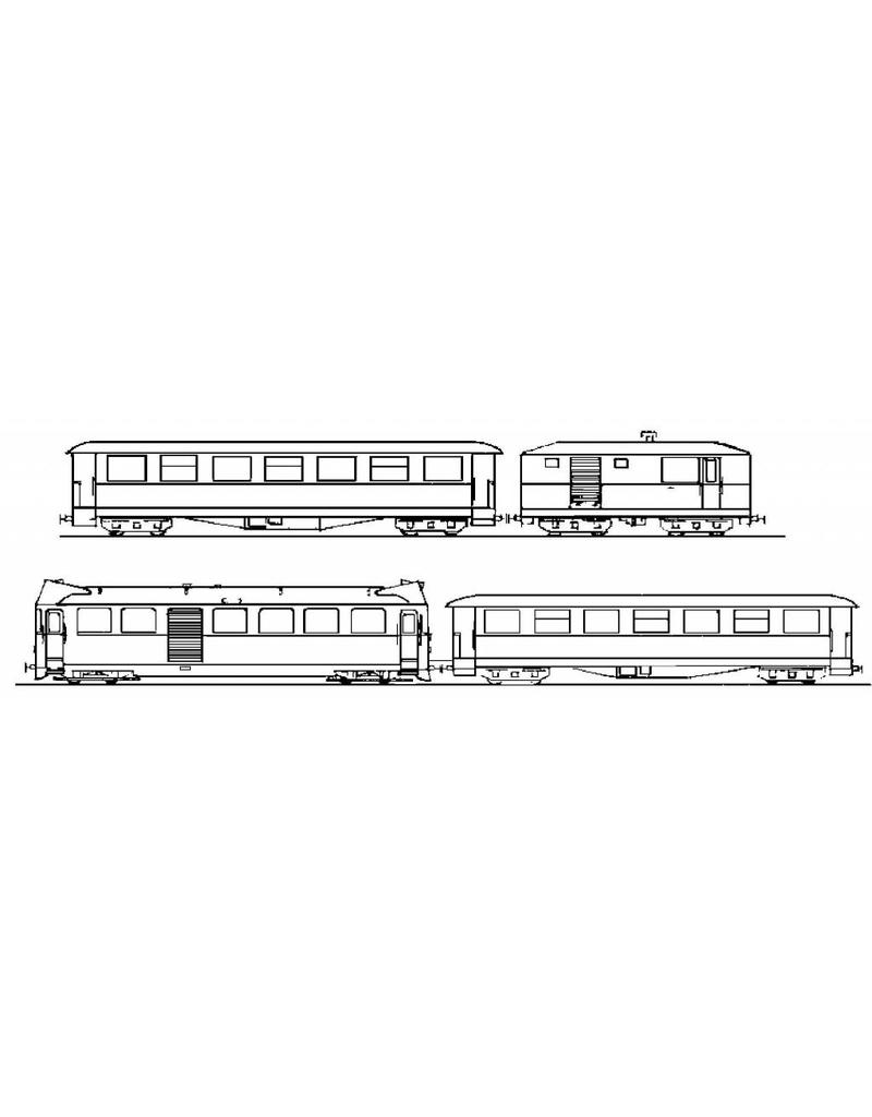 MBT 20.74.001 Diesel-Straßenbahnzug der RTM für Spur 0