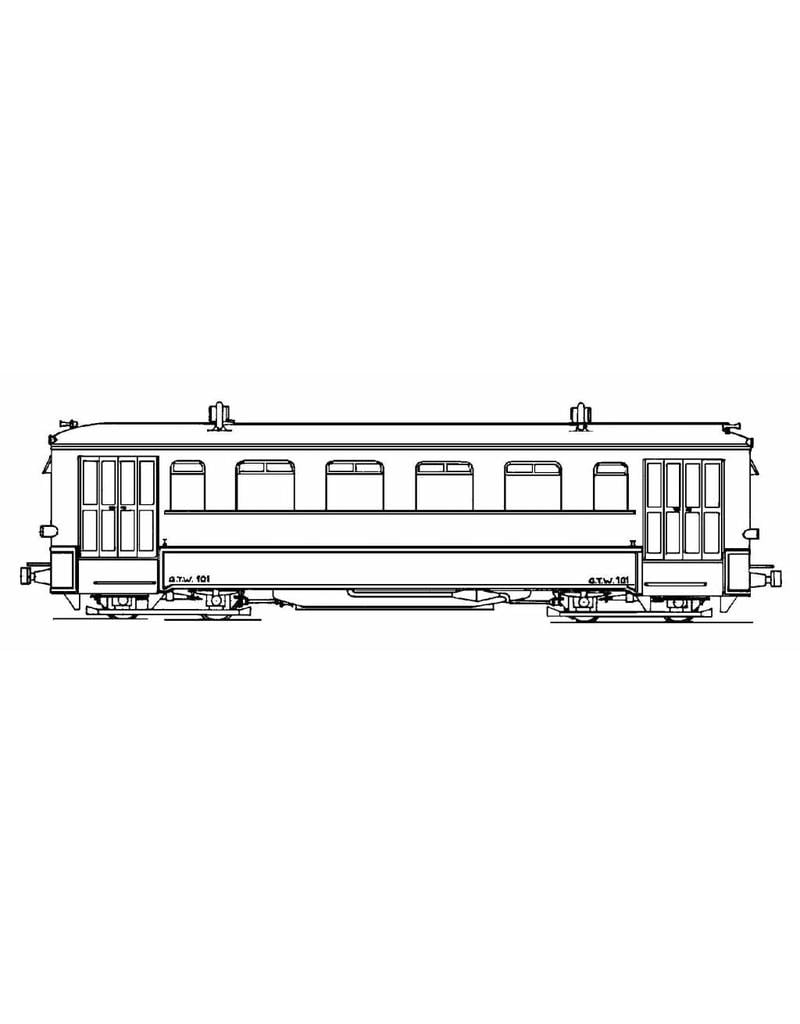 MBT 20.74.002 benzine motorrijtuig GTW 101-102 voor spoor H0e