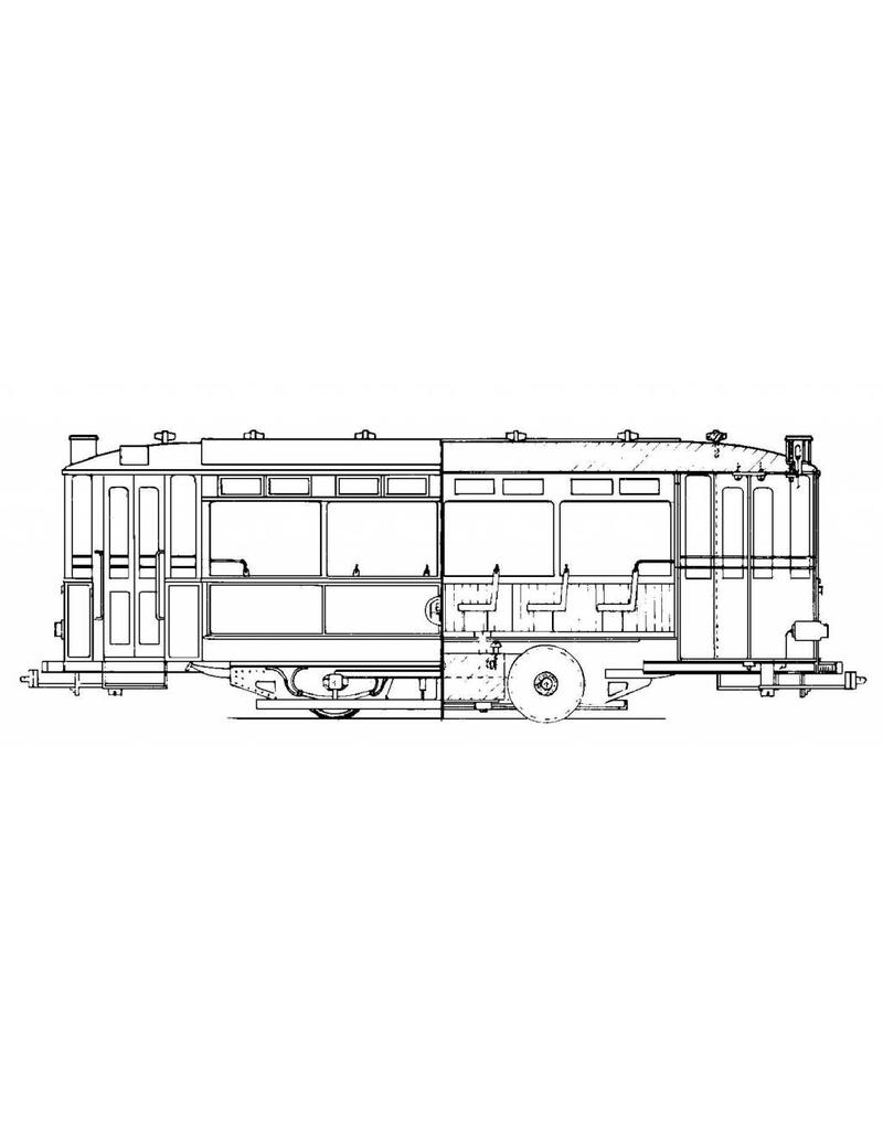 MBT 20.75.002 Beiwagen RET 1399 für Spur 0 oder Spur I