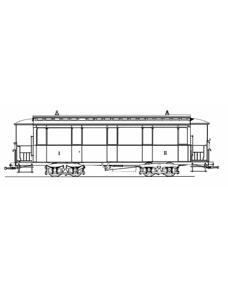 MBT 20.75.009 aanhangrijtuig NZHVM B1-7, 11, 13-16 ex HSM, voor spoor I