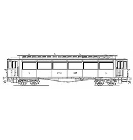 MBT 20.75.026 NTM personenrijtuig C 201-206 ((Werkspoor 1915) voor spoor I