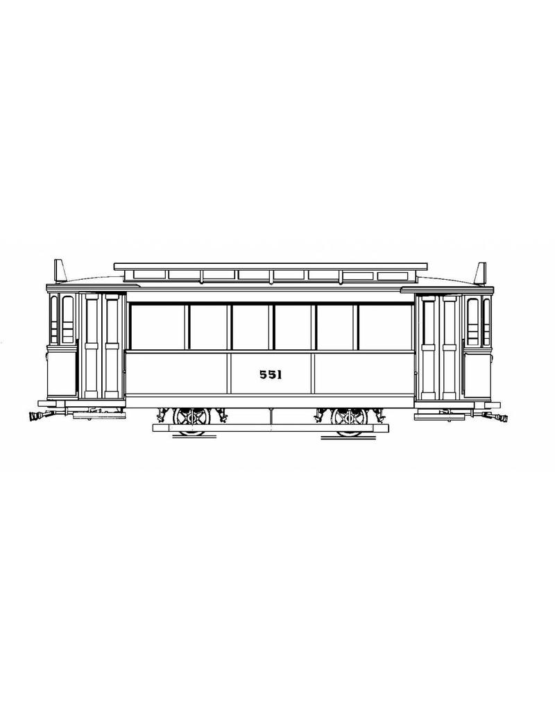 MBT 20.75.027 Beiwagen HTM 550-570 (1907) und Umbau 1943 für Spur I