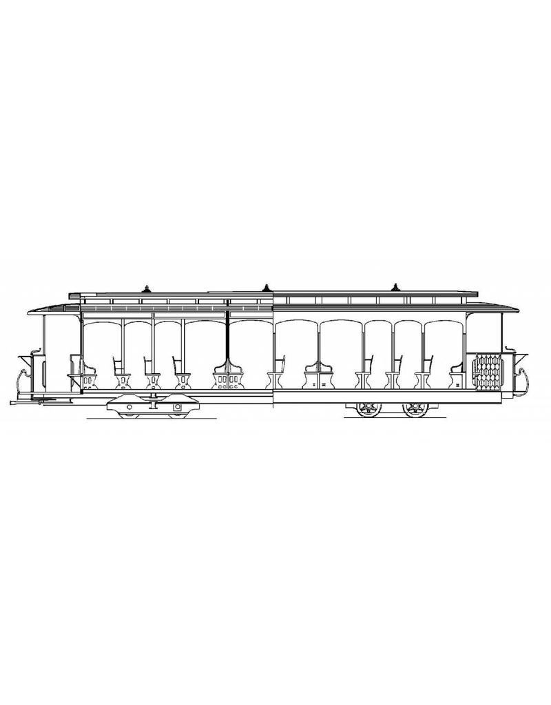 NVM 20.75.032 aanhangrijtuig Gooische Stoomtram AB 33-36 (Werkspoor 1910) en 43-46 (Allan, 1920)