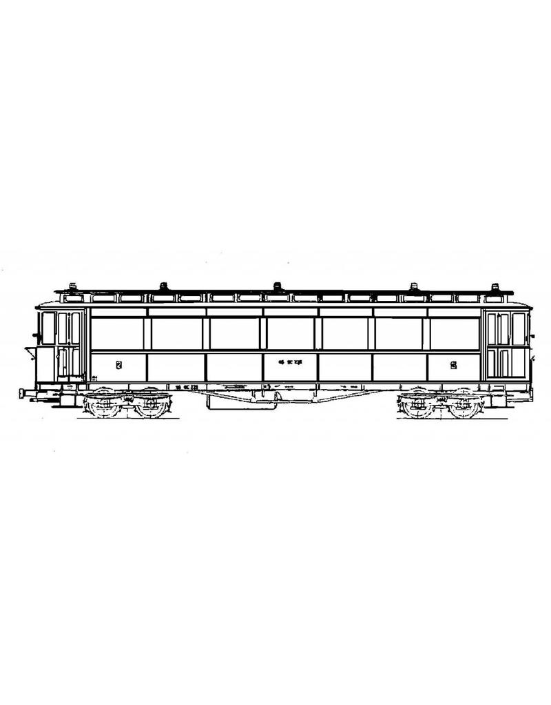 MBT 20.75.033 Straßenbahnwagen NCS/SS/NS BC221, 224-8 für Spur 0