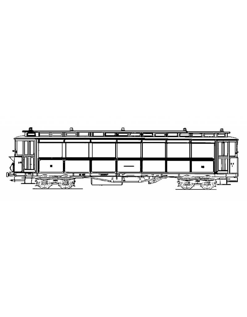 MBT 20.75.034 Staatsspoor tramrijtuig BC1-10, oorspronkelijke uitvoering; voor spoor 0