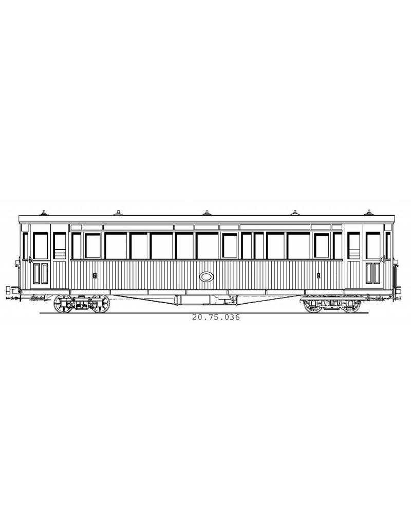 MBT 20.75.036 Straßenbahn Zutphen-Emmerik, gemischter Personenwagen AB 7-9, ehemals B1,3,4 (Pennock, 1902)