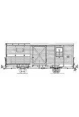 MBT 20.76.005 covered goods wagon NCS/SS/NS 1-5; Zuiderzeetramweg; for gauge 0