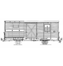 NVM 20.76.005 gesloten goederenwagen NCS/SS/NS 1-5; Zuiderzeetramweg; voor spoor 0