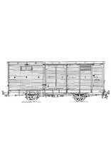 MBT 20.76.006 gedeckter Güterwagen NCS/SS/NS 6-10; Zuiderzeetramweg; für Spur 0