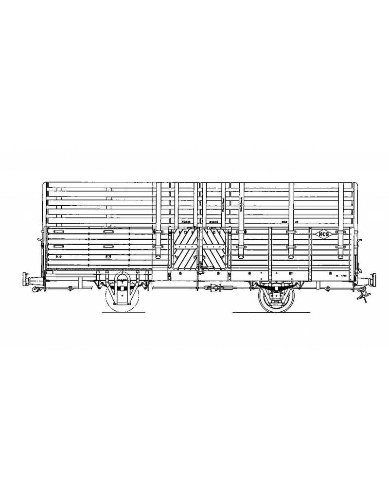 NVM 20.76.007 flatcar NCS / SS / NS 21-25; Zuiderzee Tramweg; Spur 0