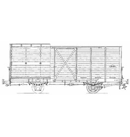 NVM 20.76.010 overdekte veewagen No 61 - 65; NCS/SS/NS; Zuiderzeetramweg; voor spoor 0