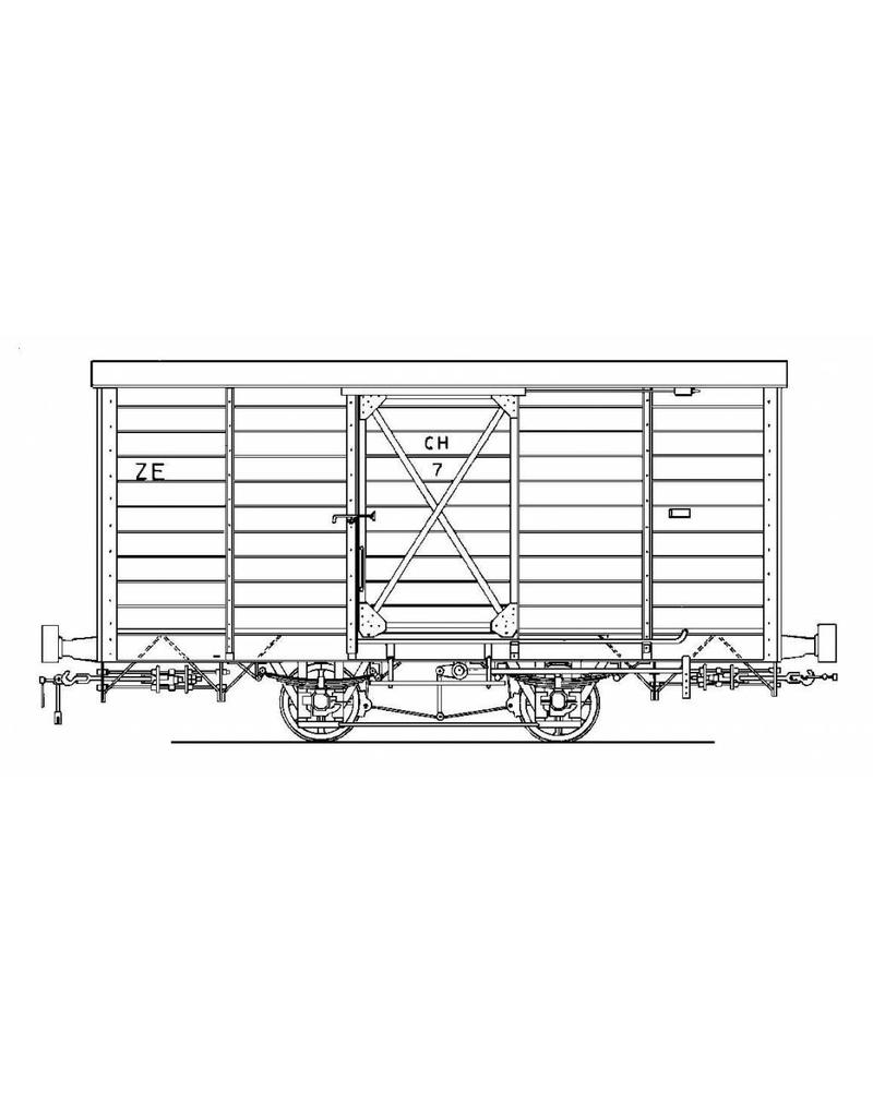 MBT 20.76.011 tramway ZE; livestock wagons F1-10, open goods wagons G1-4 and H1, closed goods wagons CH1,2