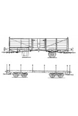 MBT 20.76.013 GOSM offener Güterwagen 123 - 127; Truckwagen 94 (Werkspoor)