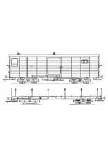 NVM 20.76.014 GOSM Rangeerwagen 95-96; Güterzug-Gepäckwagen 1-2; (Allan, 1928); für Schienen 0