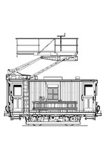 NVM 20.79.005 HTM bovenleiding montagewagen H4; "Dieseltinus"; voor spoor I