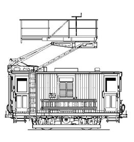 MBT 20.79.005 HTM bovenleiding montagewagen H4; "Dieseltinus"; voor spoor I
