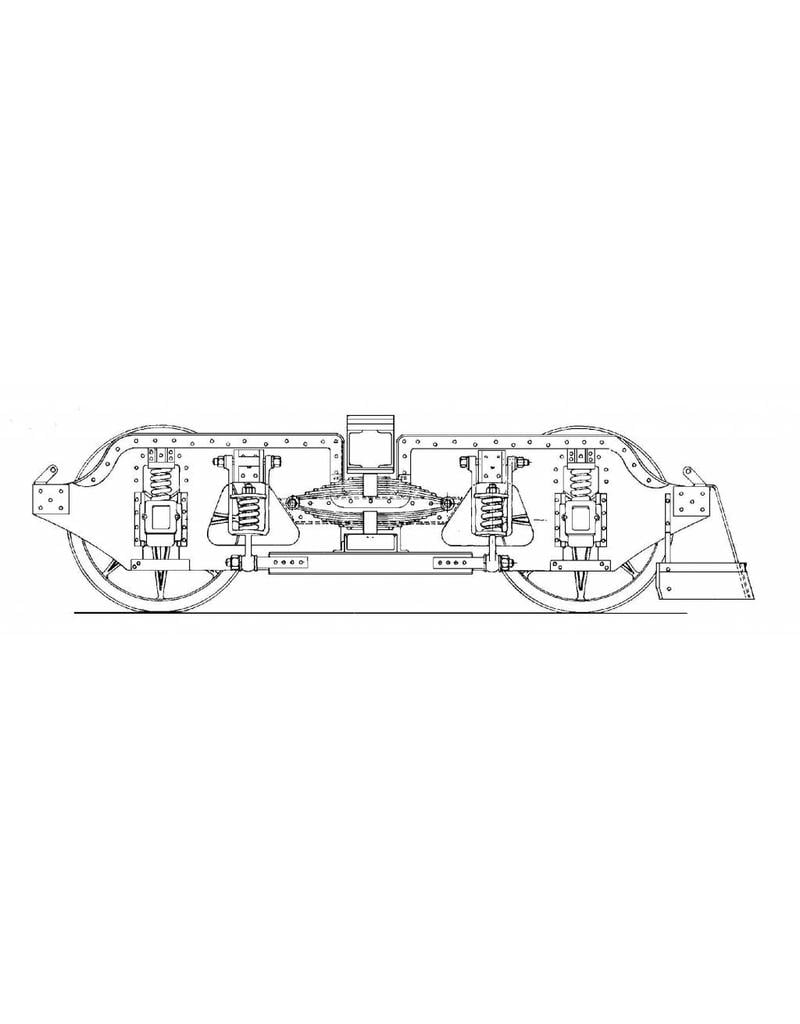 MBT 21.02.004 Drehgestell NZHVM Schmalspurmaterial und Entgleisungswagen H104-105