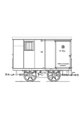 MBT 21.02.004 Drehgestell NZHVM Schmalspurmaterial und Entgleisungswagen H104-105