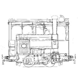 MBT 26.70.001 steam tram locomotive Gooische Stoomtram 1,2,5,7-10