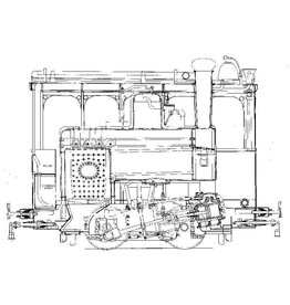 NVM 26.70.001 stoomtramlocomotief Gooische Stoomtram 1,2,5,7-10