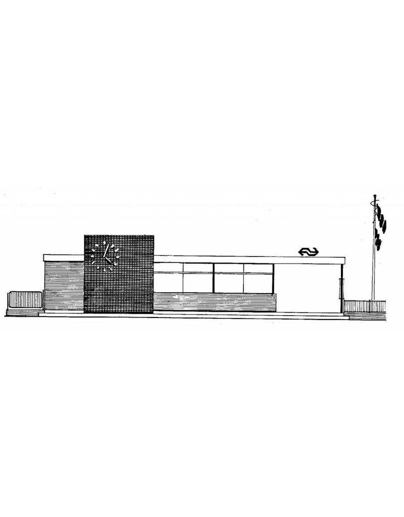 MBT 30.00.005 moderne haltegebouw van de NS; o.a. Geleen, Wierden