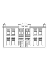 MBT 30.03.019 2 onder 1 kap woning met plat dak; De Bilt (1923)