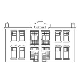 MBT 30.03.019 2 onder 1 kap woning met plat dak; De Bilt (1923)