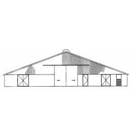 MBT 30.06.018/A ligboxenstal voor 92 koeien 1986