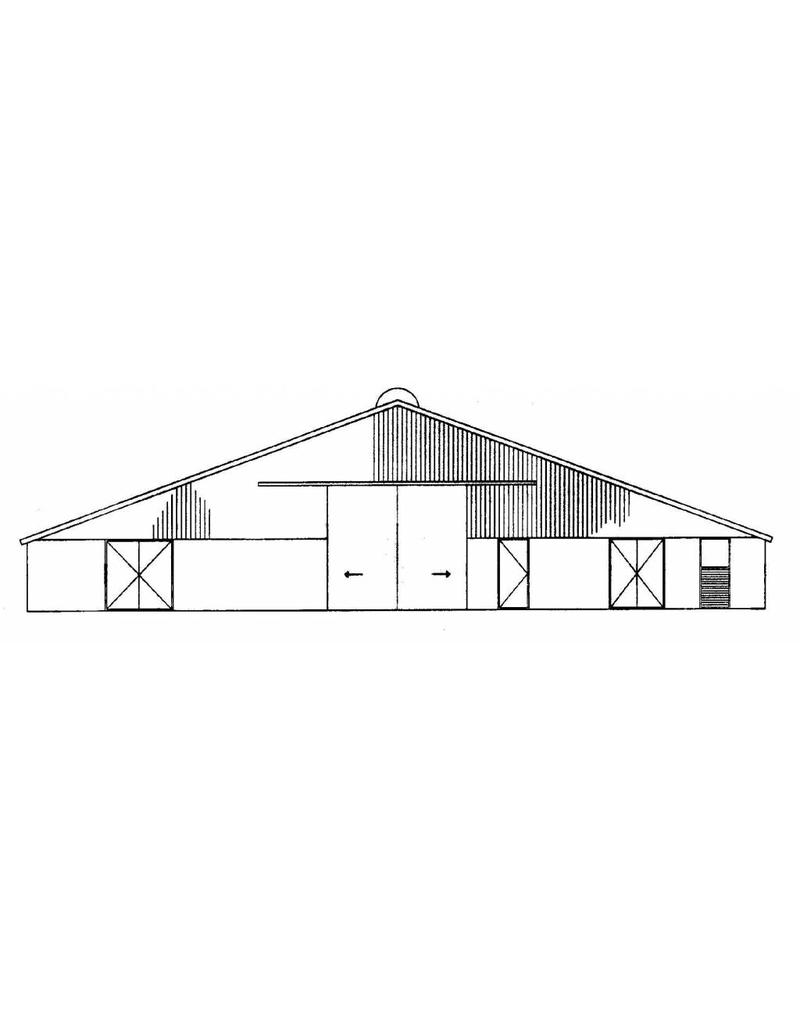MBT 30.06.018/A ligboxenstal voor 92 koeien 1986