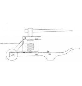 MBT 30.06.025 Spillwinde zum Krühen der Mühle; Schubkarrenmodell; um 1400
