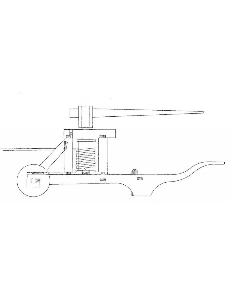 MBT 30.06.025 Spillwinde zum Krühen der Mühle; Schubkarrenmodell; um 1400
