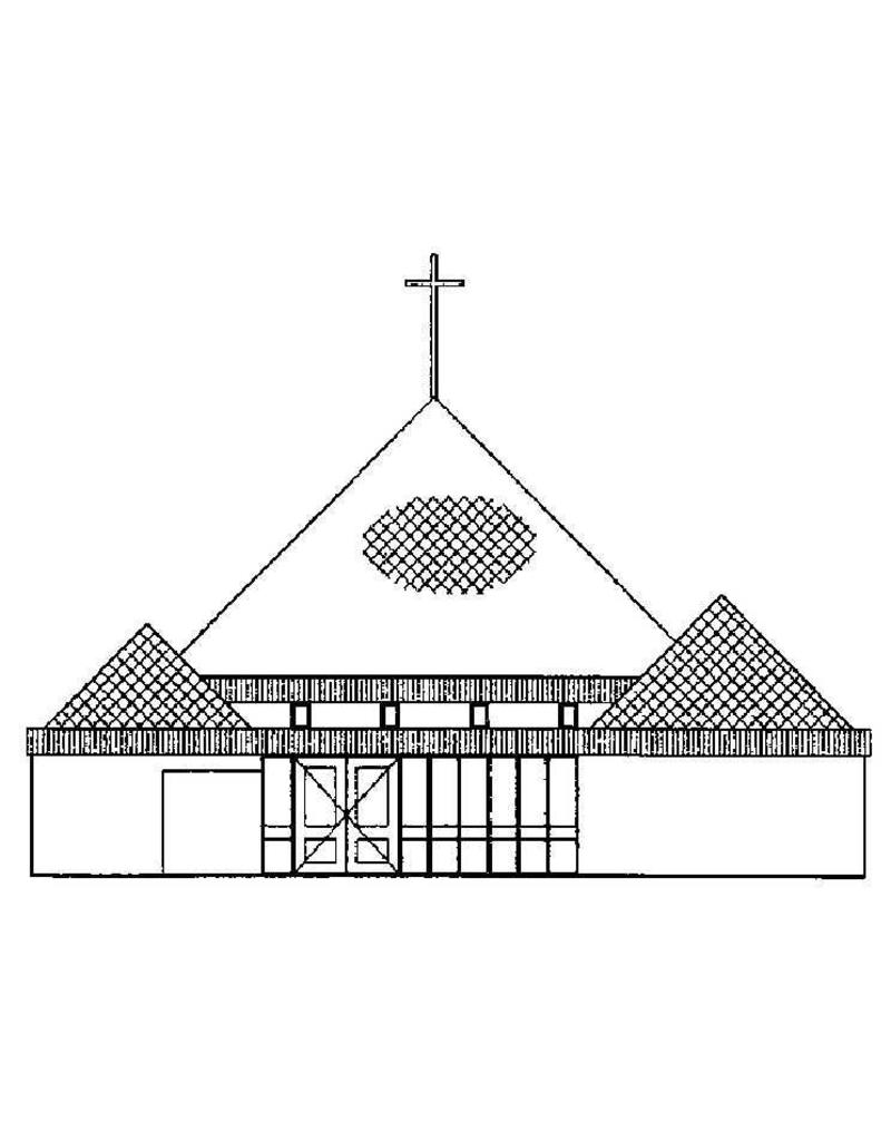 De Modelbouwer 30.10.004 pyramid church Bilthoven (1969)