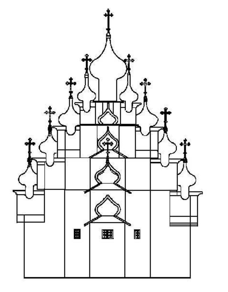 De Modelbouwer 30.10.006 Transfiguration Church Tower Kizhi (1714)
