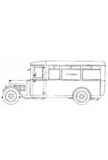 MBT De Dion-Bouton/Werkspoor autobus GTU (ca. 1925) - Bouwtekening Schaal 1 : 25 (40.03.002)