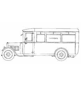 MBT De Dion-Bouton/Werkspoor autobus GTU (ca. 1925) - Bouwtekening Schaal 1 : 25 (40.03.002)