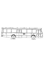 MBT DAF M.B. 200 DKDL 8215-8224 in NZH uitvoering - Bouwtekening Schaal 1 : 45 (40.03.003)
