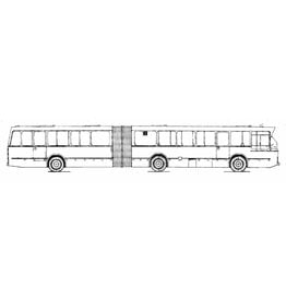 MBT Gelede stadsbus Mercedes Benz 01317gobl 8000/lku Hainje - Bouwtekening Schaal 1 : 25 (40.03.005)