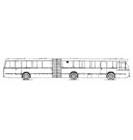 MBT Gelenkstadtbus Mercedes Benz 01317gobl 8000/lku Hainje - Bauzeichnung Maßstab 1 : 25 (40.03.005)