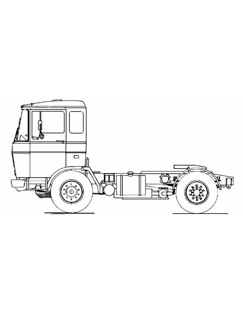 MBT DAF trekker FT 2600 dk(a)310 - Bouwtekening Schaal 1 : 25 (40.04.001)