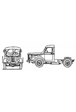 MBT Kromhout trekker type T5 - Bouwtekening Schaal 1 : 25 (40.04.002)