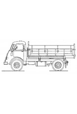MBT DAF 1600 Kipper - Bauzeichnung Maßstab 1 : N/A (40.04.004)