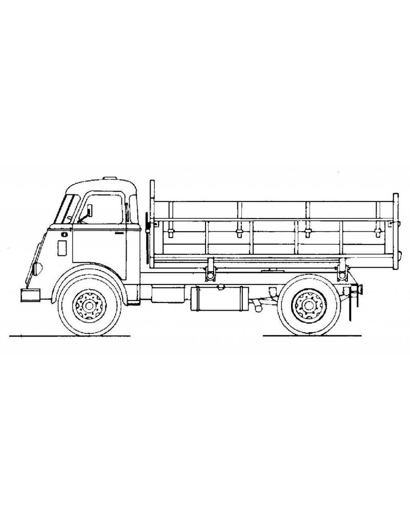MBT DAF 1600 Kipper - Bauzeichnung Maßstab 1 : N/A (40.04.004)