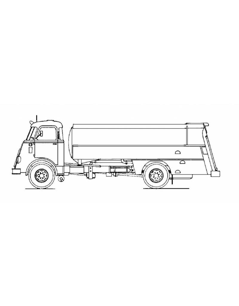 MBT DAF FA 1675 tankauto - Bouwtekening Schaal 1 : 40 (40.04.005)