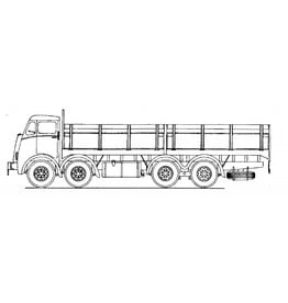 MBT Foden FG eightwheeler - Bouwtekening Schaal 1 : 40 (40.04.006)