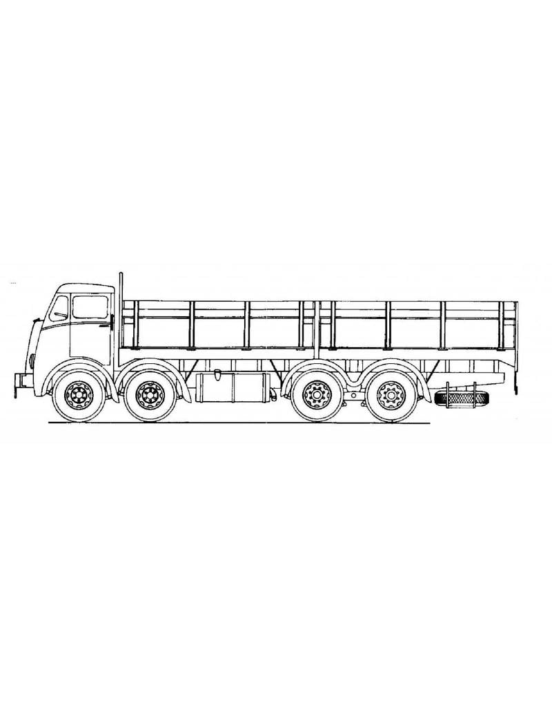 MBT Foden FG eightwheeler - Construction Drawing Scale 1 : 40 (40.04.006)