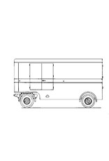 MBT DAF Anhänger VW101 - Bauzeichnung Maßstab 1 : 40 (40.04.010)
