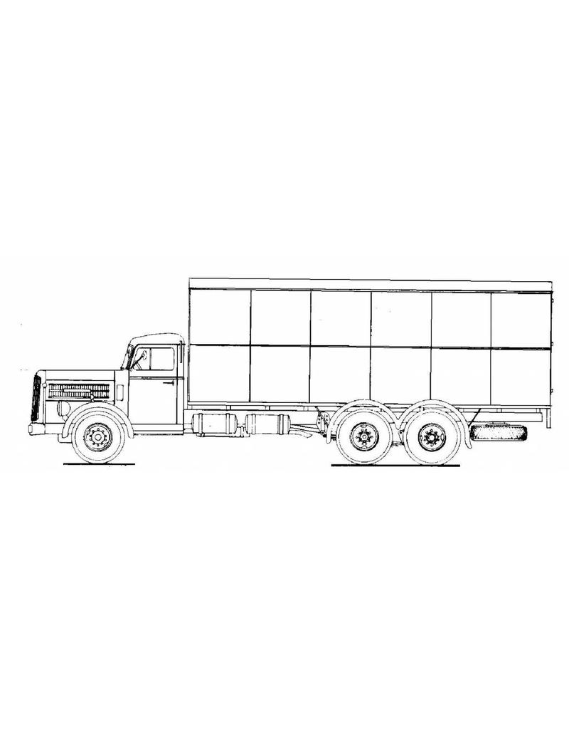 MBT Scania Vabis LS 677L - Bouwtekening Schaal 1 : 40 (40.04.018)